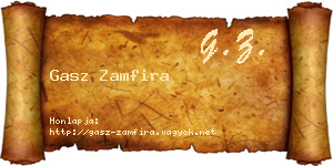 Gasz Zamfira névjegykártya